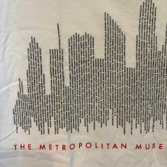 New York City Metropolitan Museum of Art Skyline Tee White Small - Picture 6 of 8